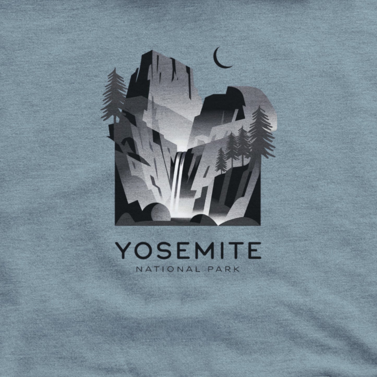 Yosemite National Park Noir Hoodie Adventure and Outdoors Themed Hoodie