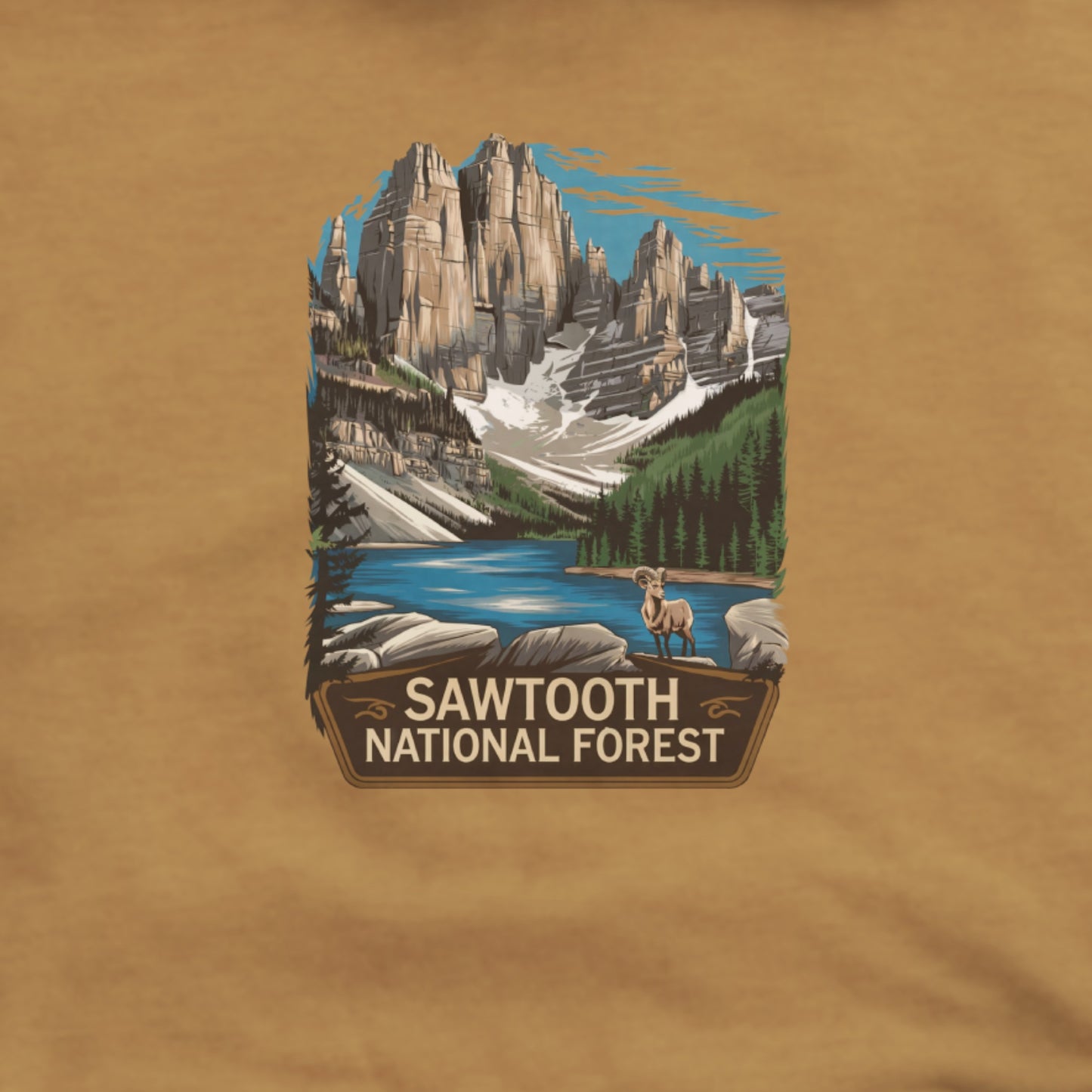 Sawtooth National Forest Hoodie Adventure and Outdoors Themed Hoodie
