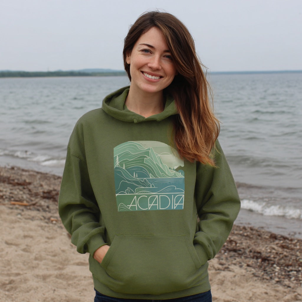 Acadia National Park Hoodie Adventure and Outdoors Themed Hoodie