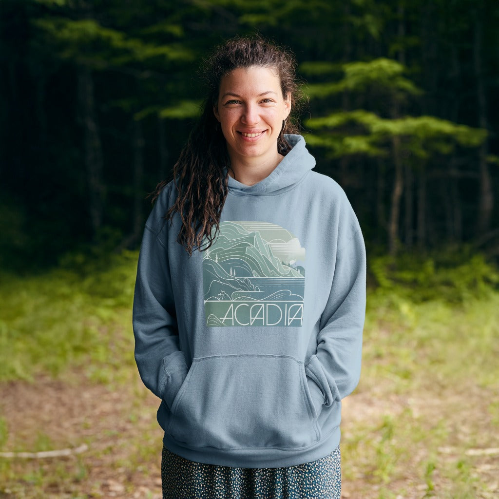 Acadia National Park Hoodie Adventure and Outdoors Themed Hoodie