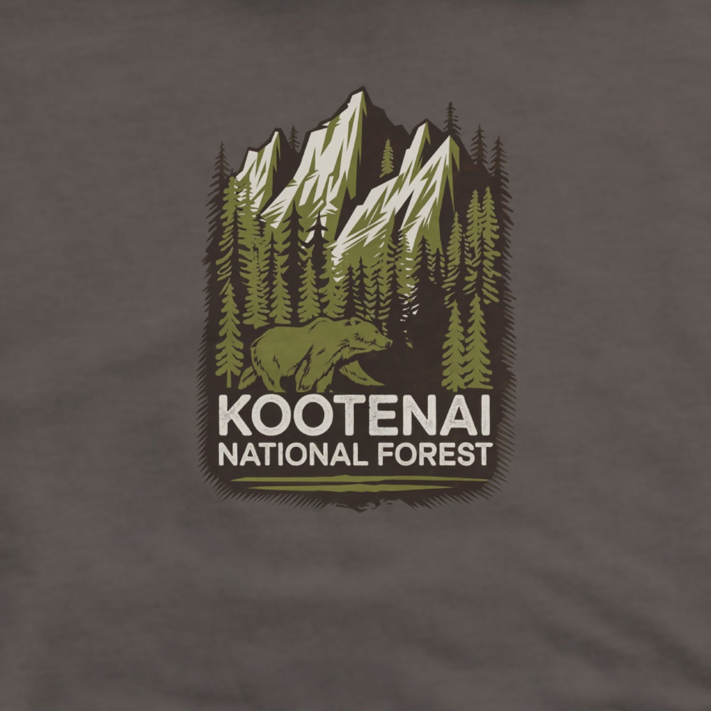 Kootenai National Forest Hoodie Adventure and Outdoors Themed Hoodie