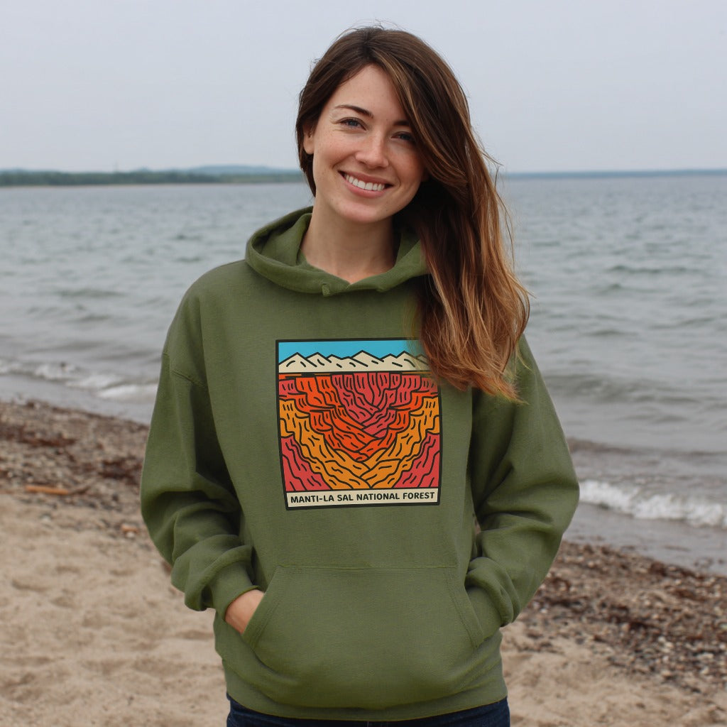 Manti-La Sal National Forest Hoodie Adventure and Outdoors Themed Hoodie