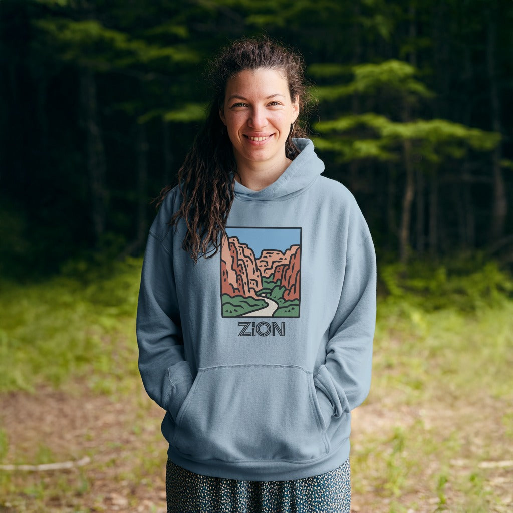 Zion National Park Hoodie Adventure and Outdoors Themed Hoodie