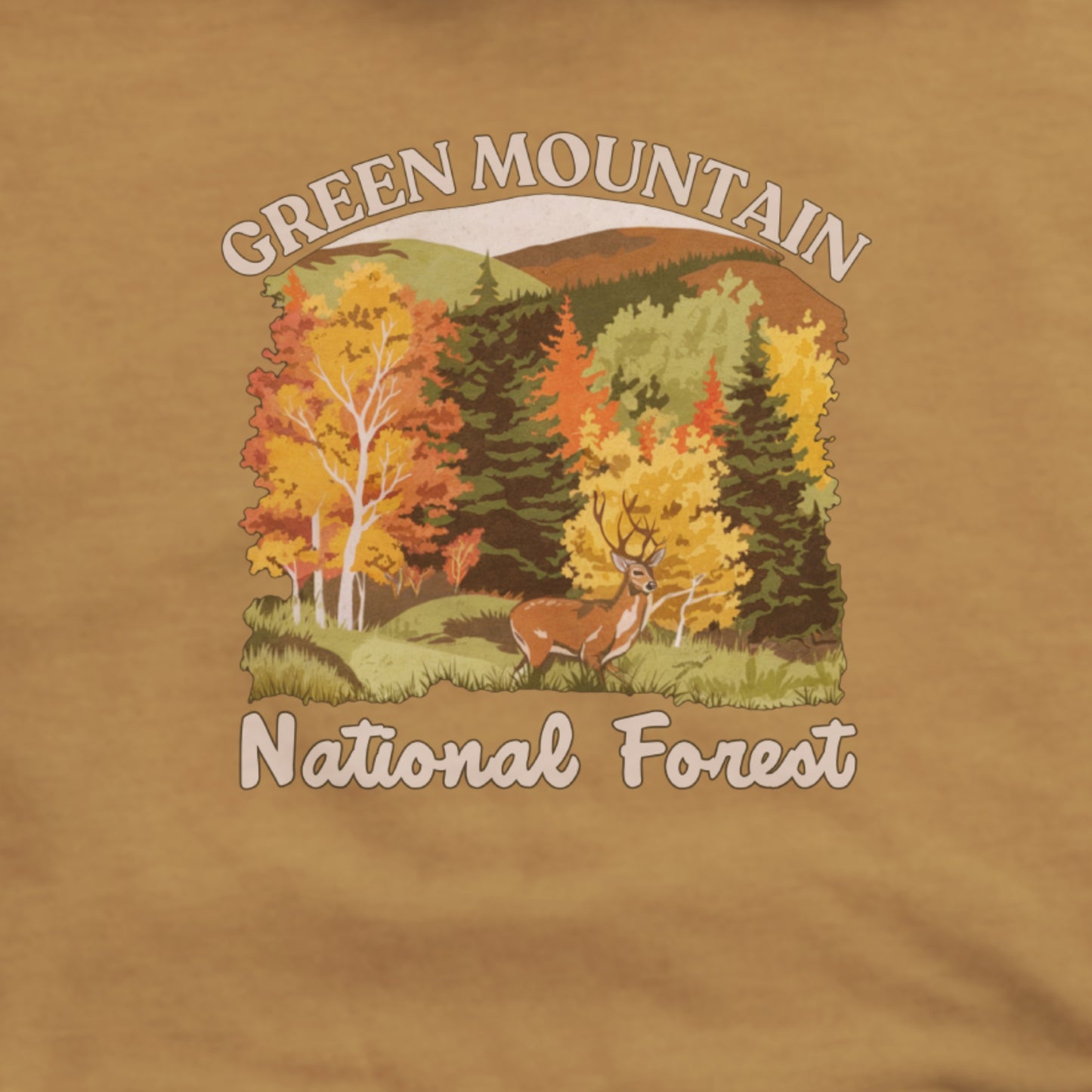 Green Mountain National Forest Hoodie Adventure and Outdoors Themed Hoodie