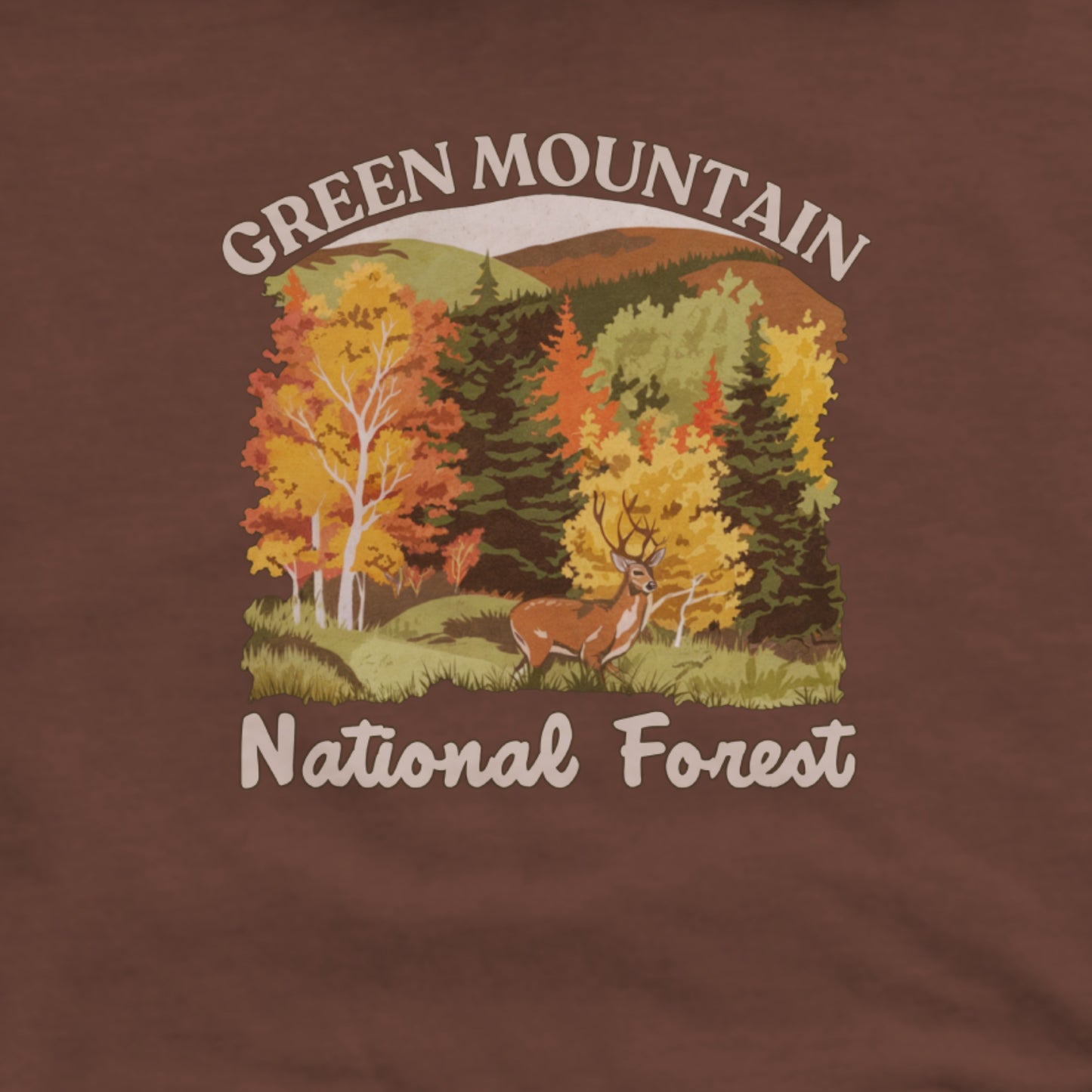 Green Mountain National Forest Hoodie Adventure and Outdoors Themed Hoodie
