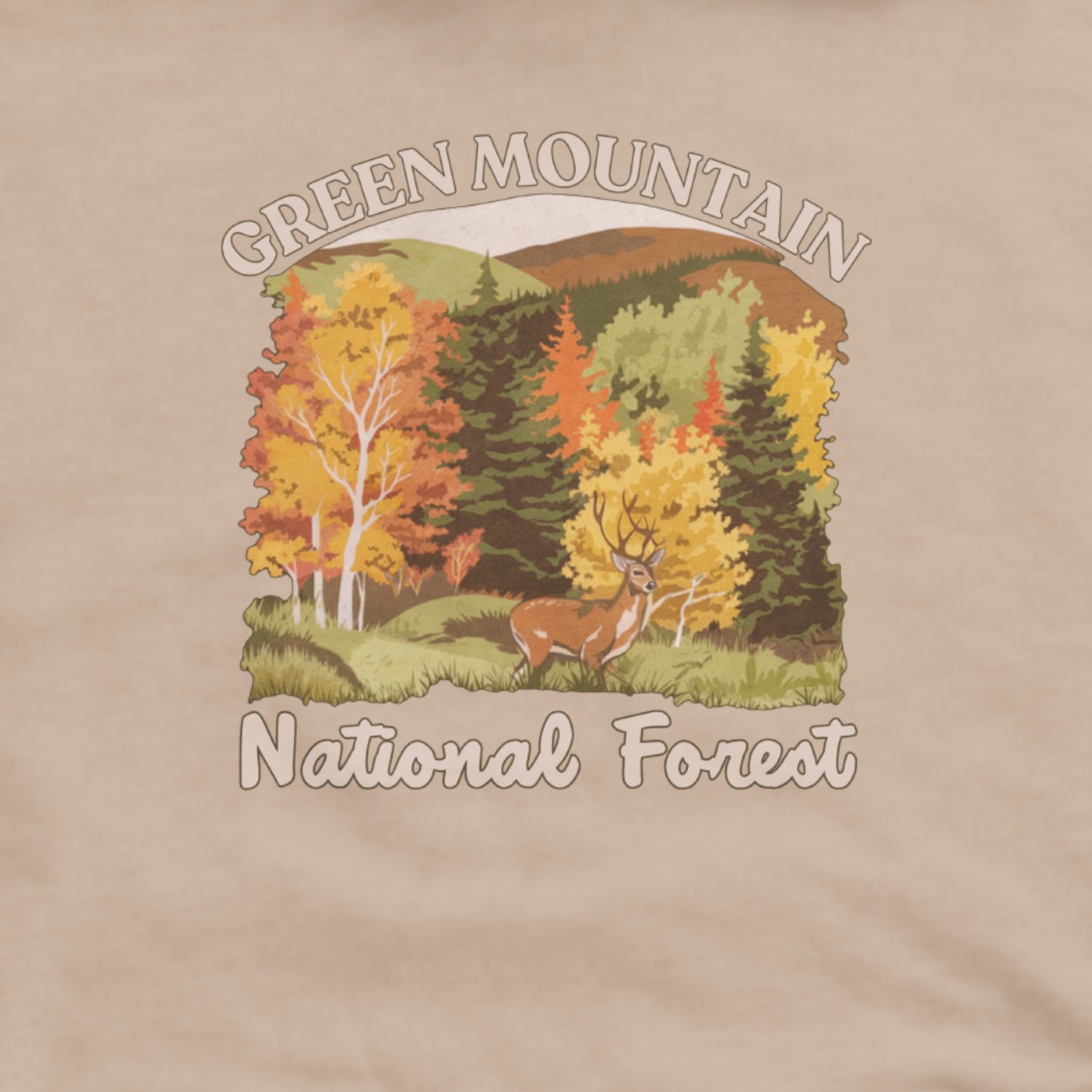Green Mountain National Forest Hoodie Adventure and Outdoors Themed Hoodie