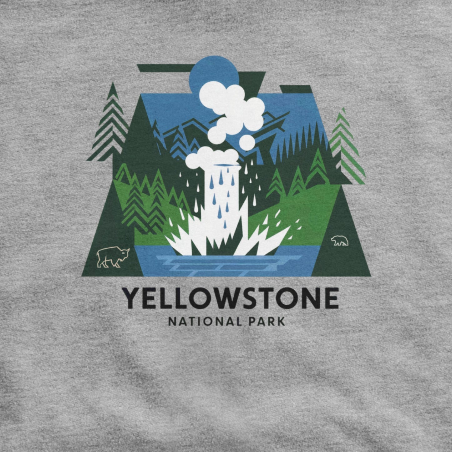 Yellowstone National Park Hoodie Adventure and Outdoors Themed Hoodie