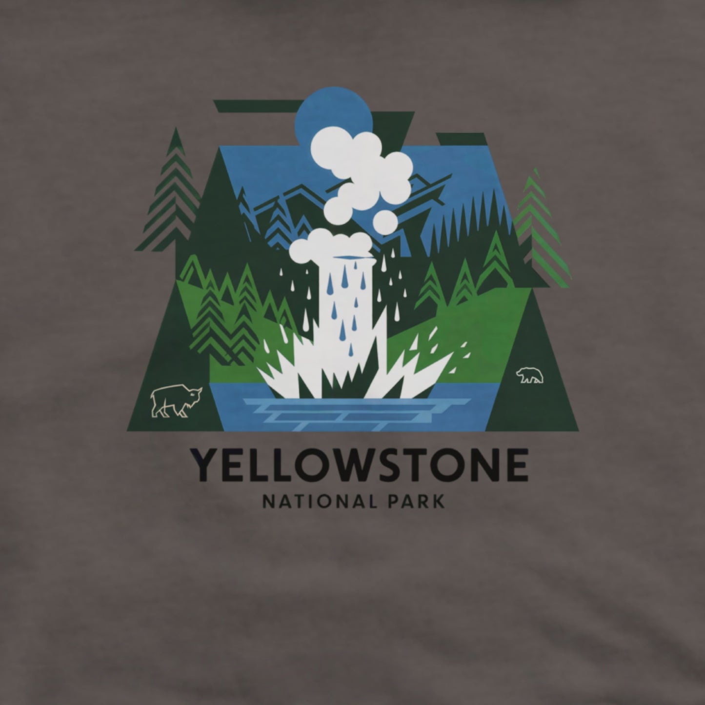 Yellowstone National Park Hoodie Adventure and Outdoors Themed Hoodie
