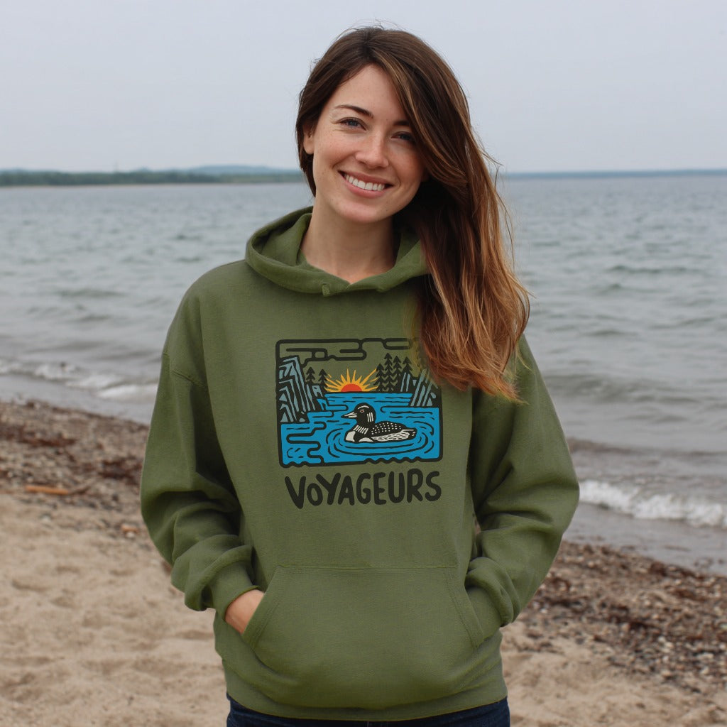 Voyageurs National Park Hoodie Adventure and Outdoors Themed Hoodie