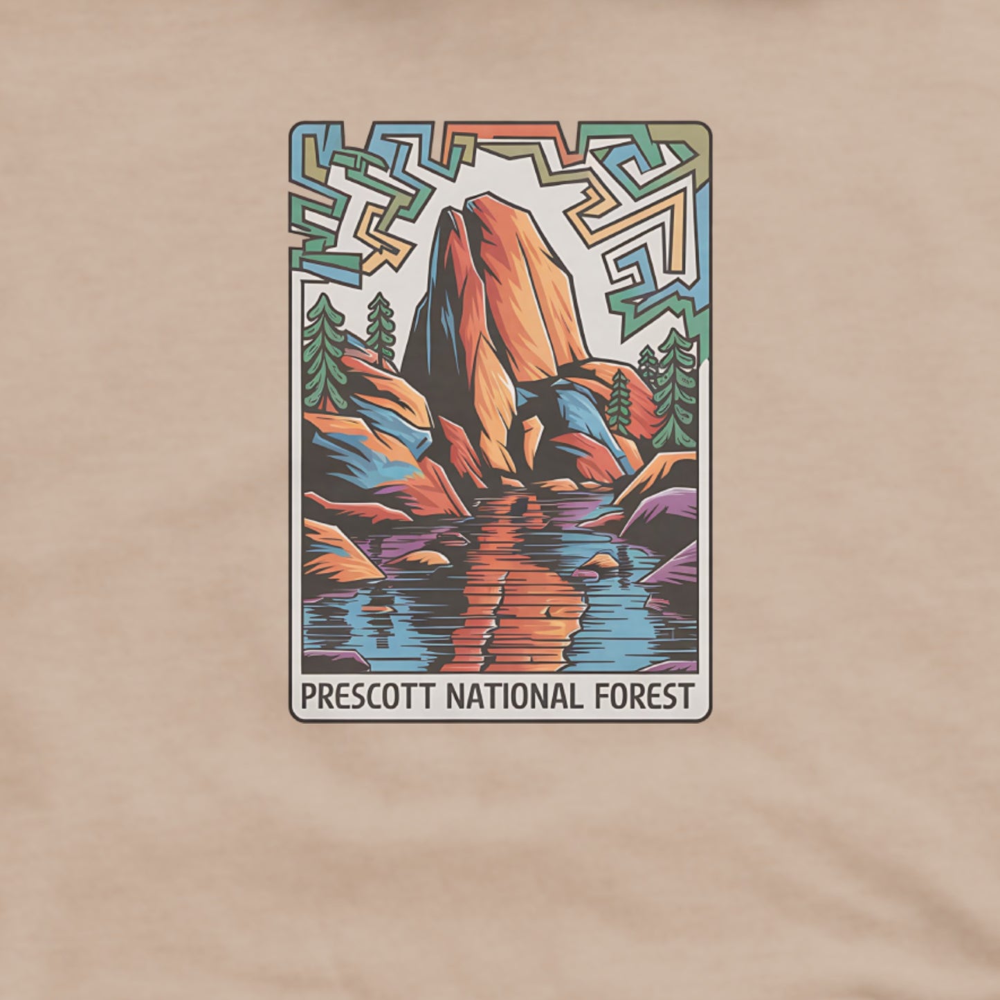 Prescott National Forest Hoodie Adventure and Outdoors Themed Hoodie