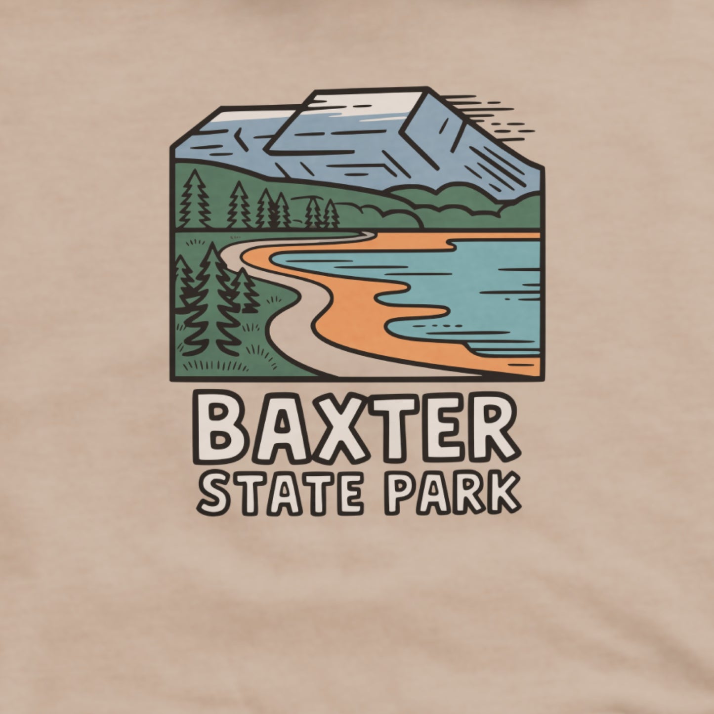 Baxter State Park Hoodie Adventure and Outdoors Themed Hoodie