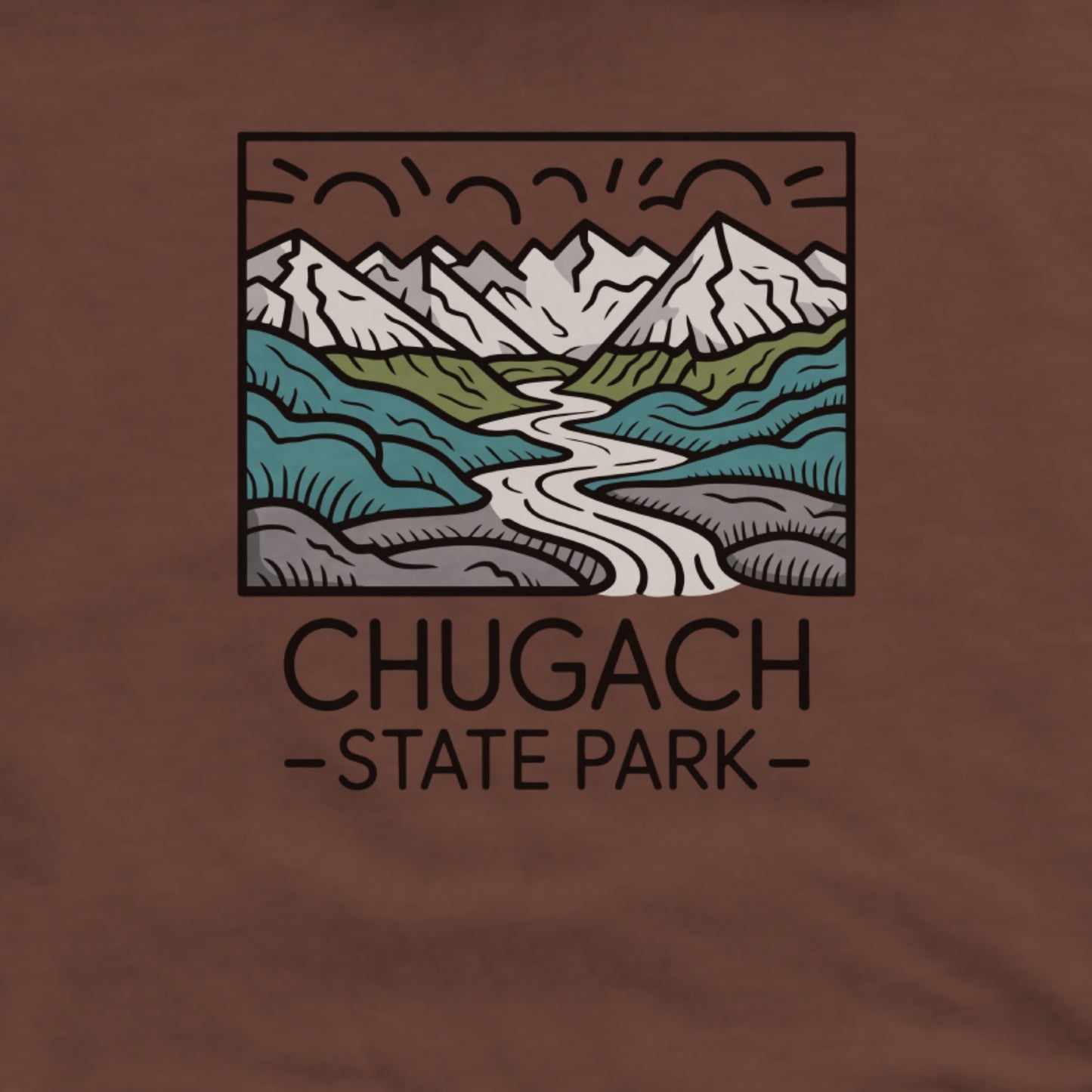 Chugach State Park Hoodie Adventure and Outdoors Themed Hoodie