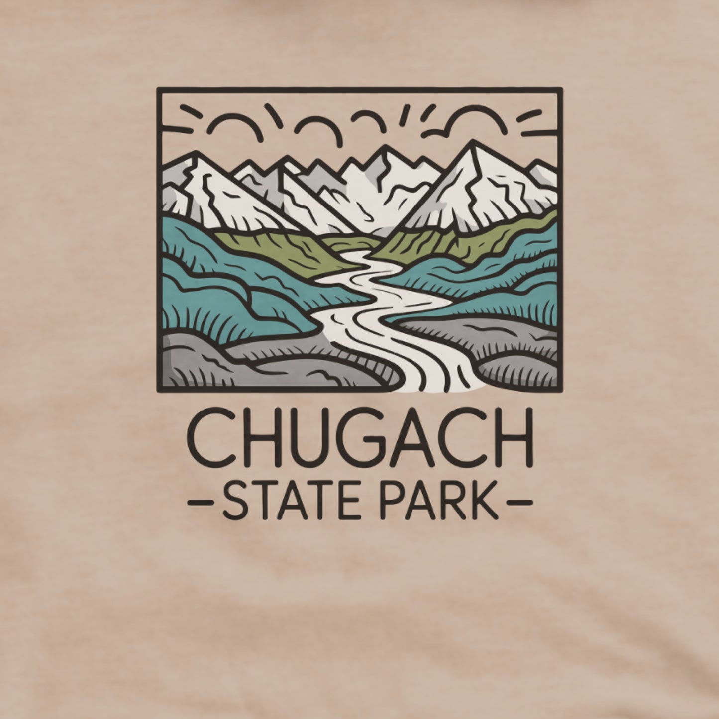 Chugach State Park Hoodie Adventure and Outdoors Themed Hoodie