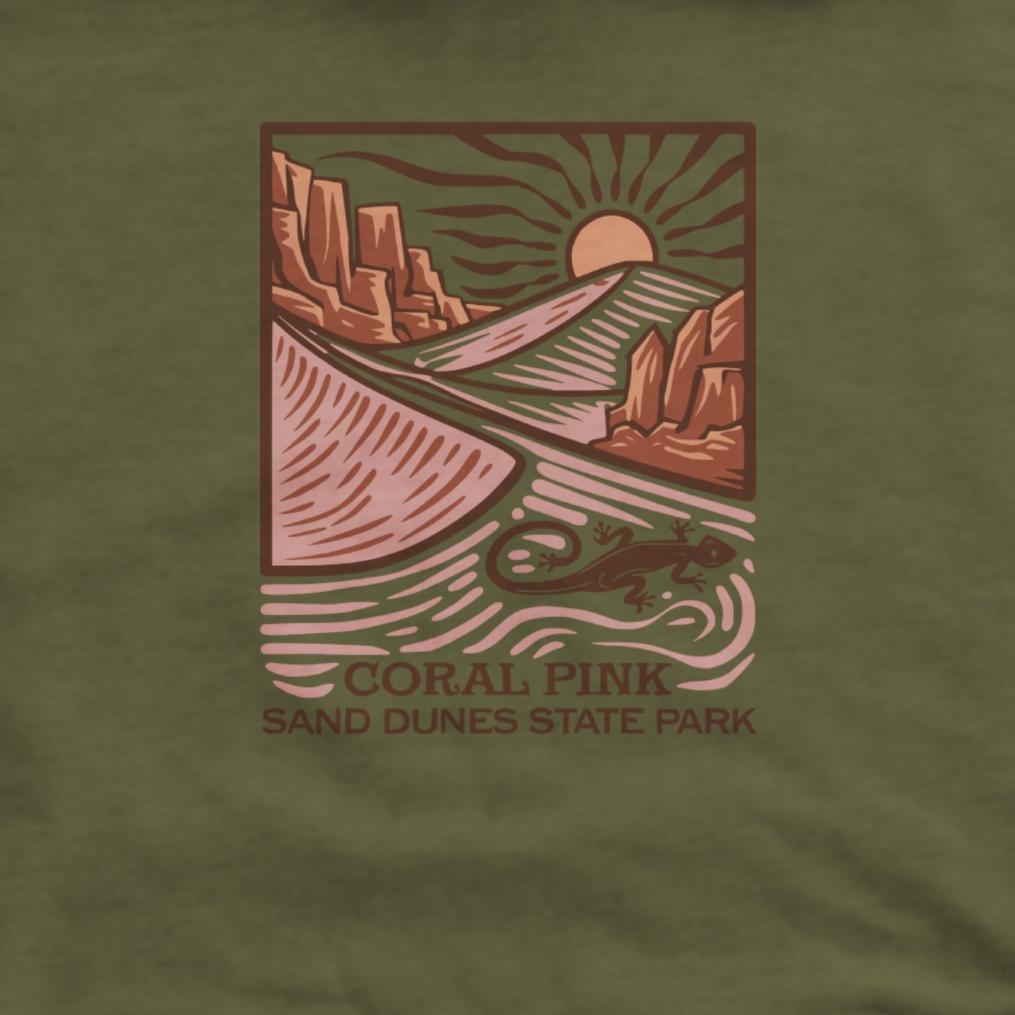 Coral Pink Sand Dunes State Park Hoodie Adventure and Outdoors Themed Hoodie