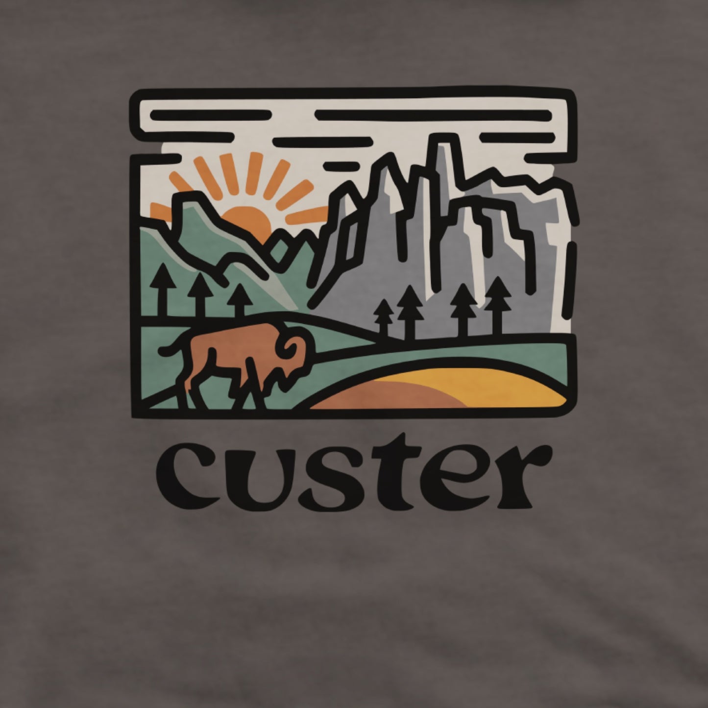 Custer State Park Hoodie Adventure and Outdoors Themed Hoodie