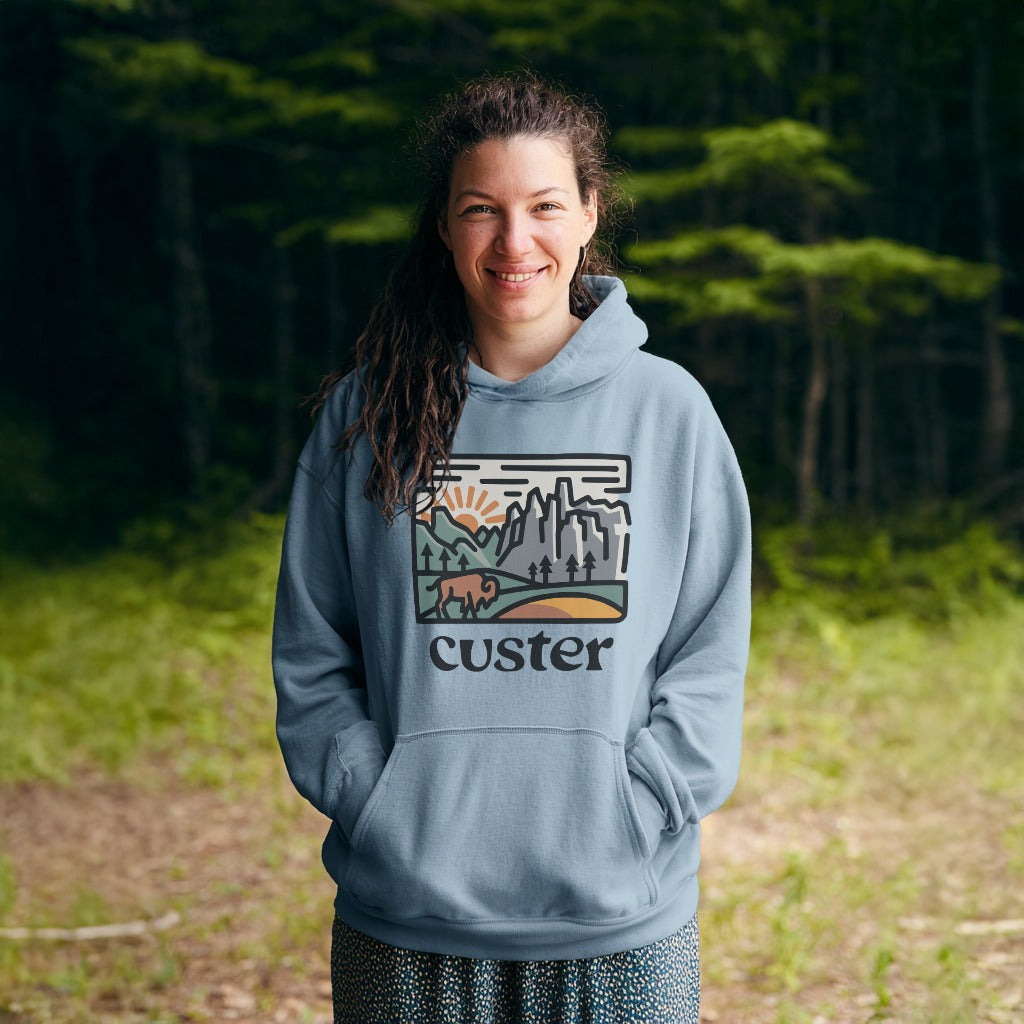 Custer State Park Hoodie Adventure and Outdoors Themed Hoodie