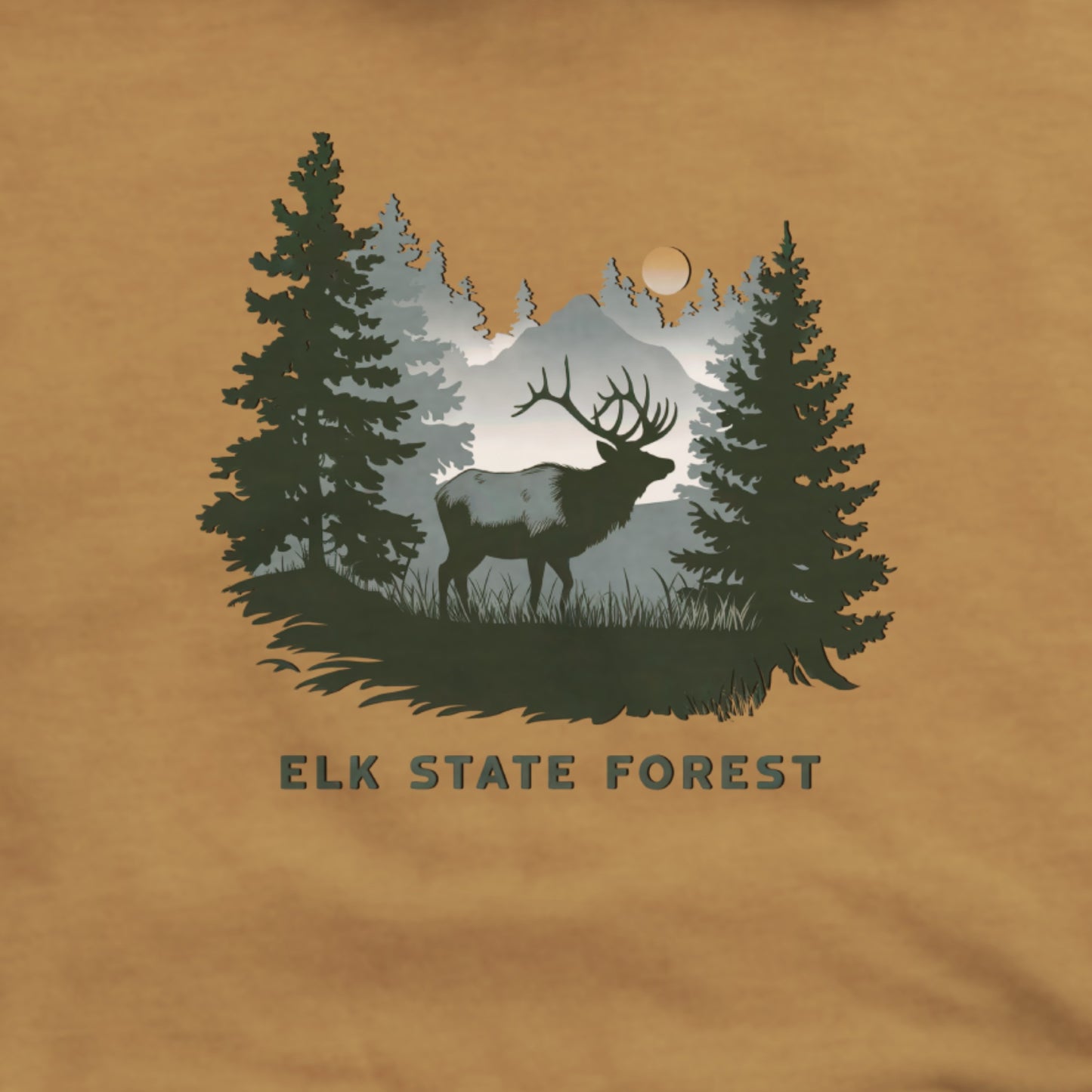 Elk State Forest Hoodie Adventure and Outdoors Themed Hoodie