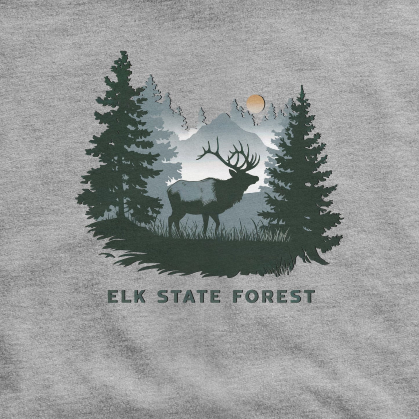 Elk State Forest Hoodie Adventure and Outdoors Themed Hoodie