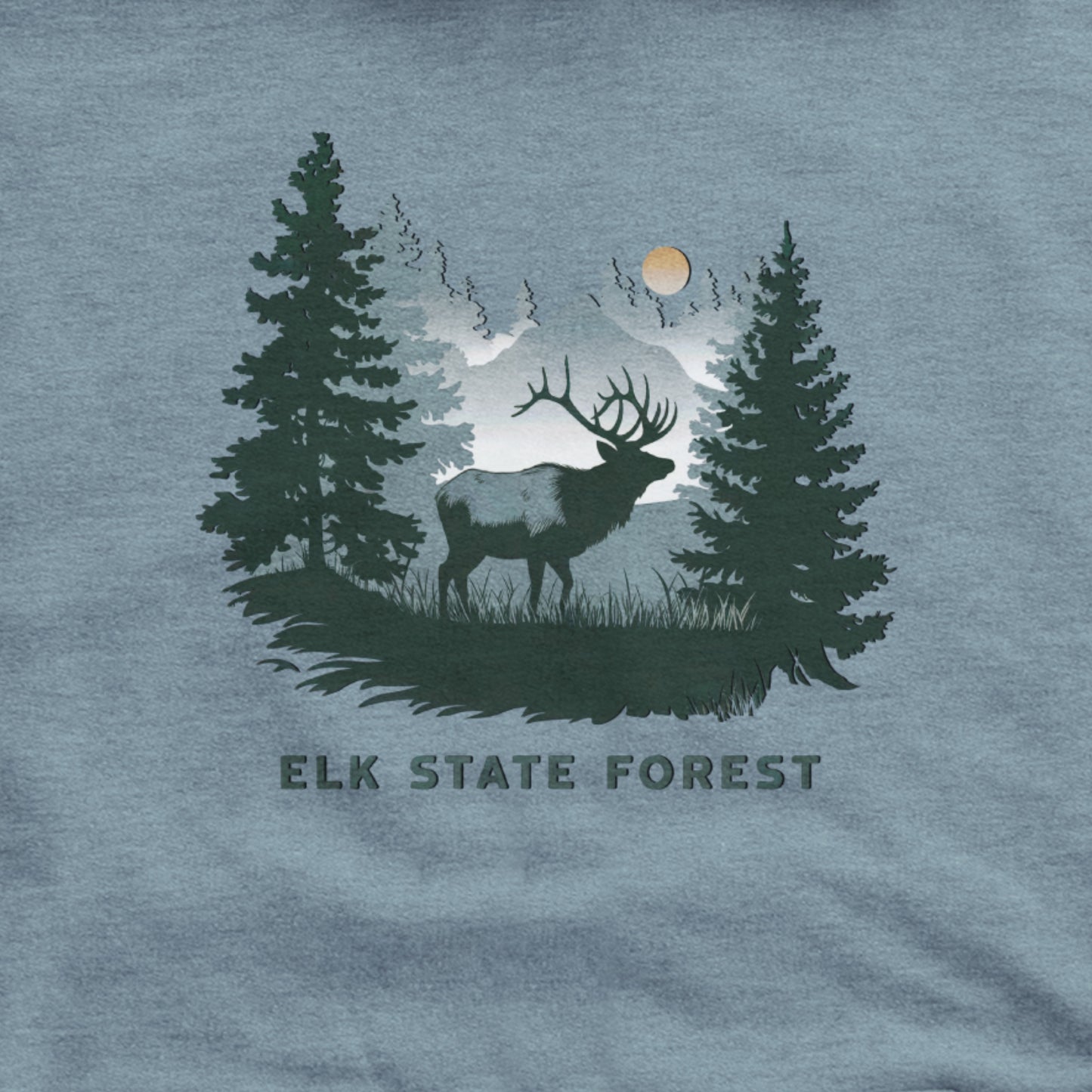 Elk State Forest Hoodie Adventure and Outdoors Themed Hoodie