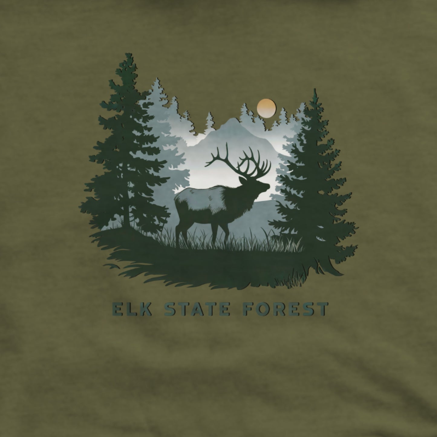 Elk State Forest Hoodie Adventure and Outdoors Themed Hoodie