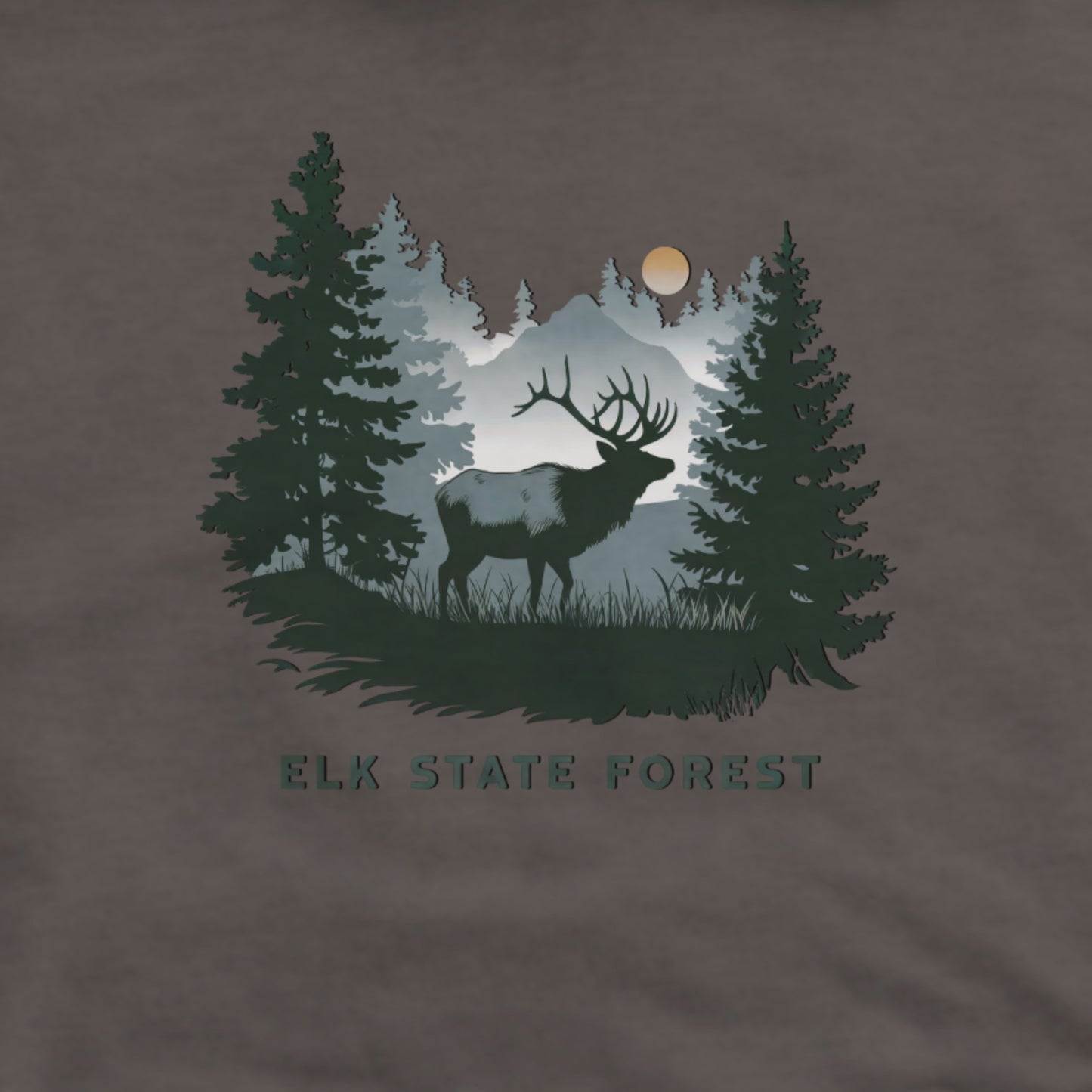 Elk State Forest Hoodie Adventure and Outdoors Themed Hoodie