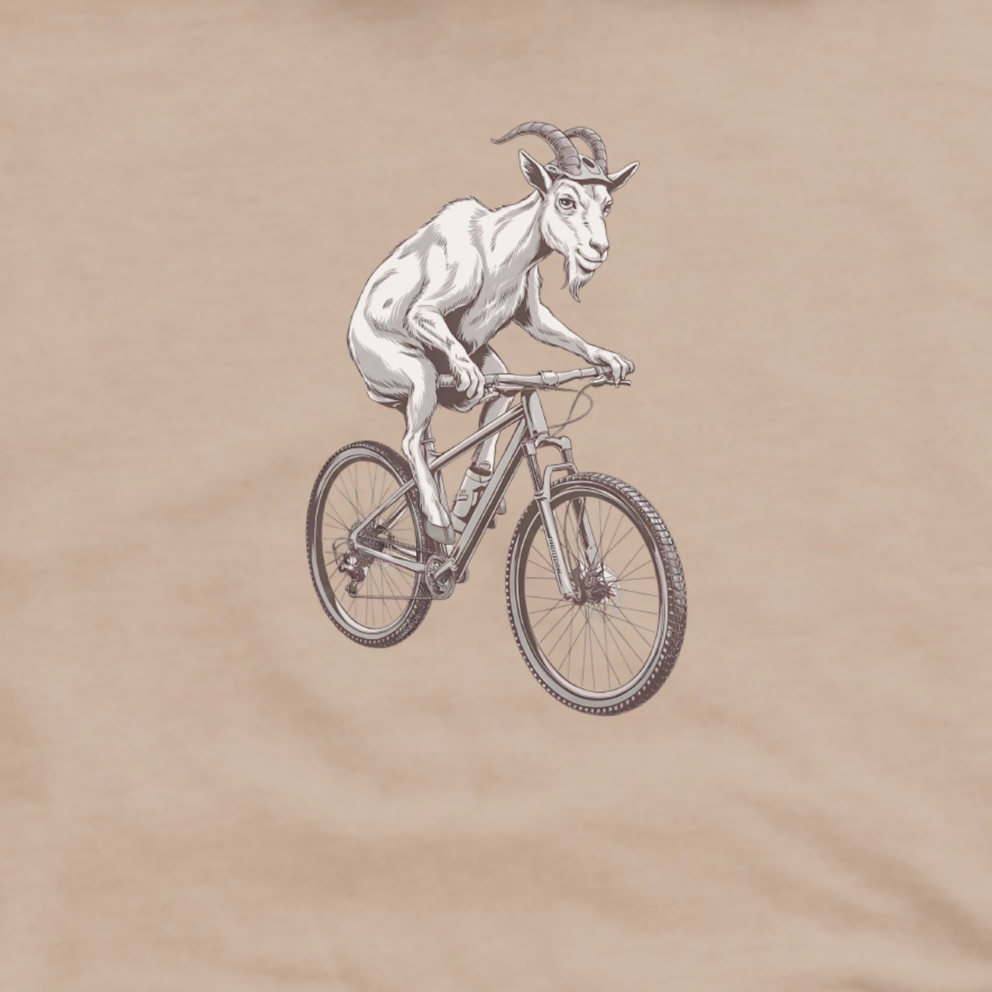 Mountain Goat Bike Hoodie Adventure and Outdoors Themed Hoodie