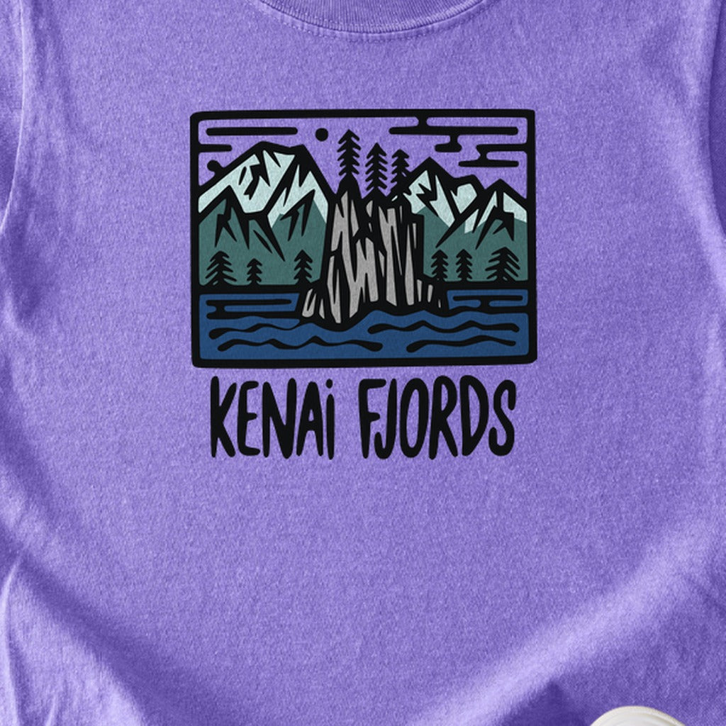 Kenai Fjords National Park Kids Cotton T-Shirt