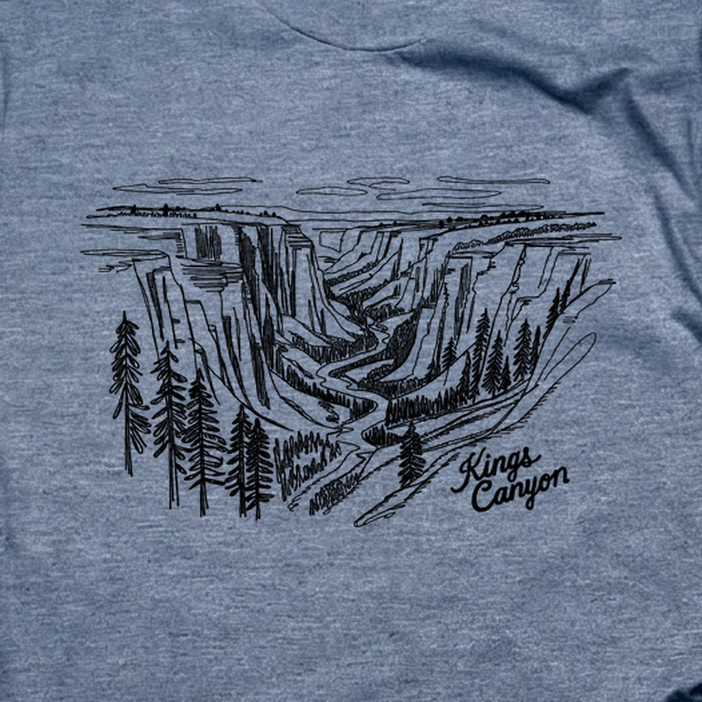 Kings Canyon Line Drawing T-Shirt