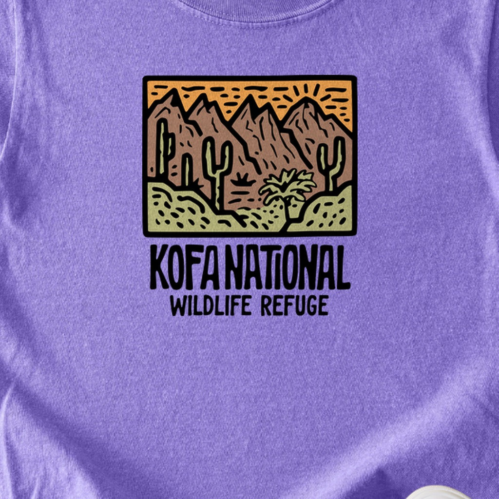 Kofa National Wildlife Refuge Kids Cotton T-Shirt