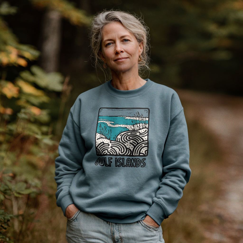 Gulf Islands National Seashore Crewneck Sweatshirt Adventure and Outdoors Themed Sweatshirt