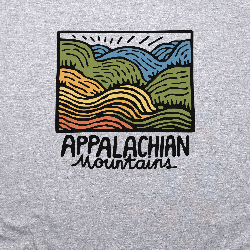 Appalachian Mountains Crewneck Sweatshirt Adventure and Outdoors Themed Sweatshirt