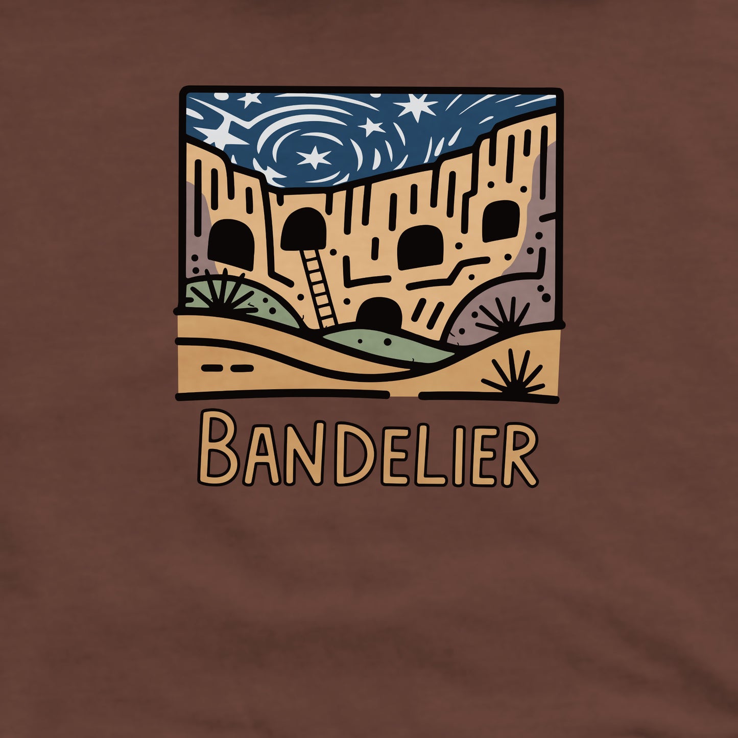 Bandelier National Monument Crewneck Sweatshirt Adventure and Outdoors Themed Sweatshirt