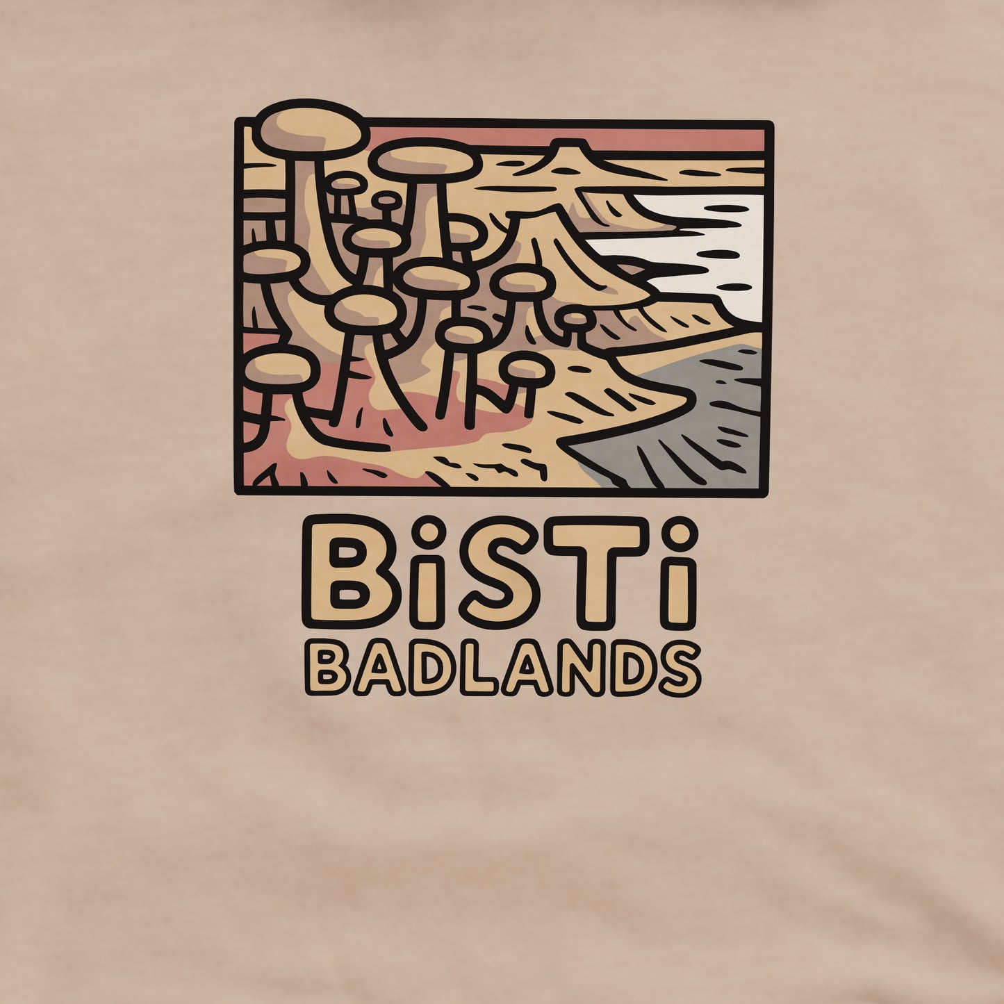 Bisti Badlands Crewneck Sweatshirt Adventure and Outdoors Themed Sweatshirt
