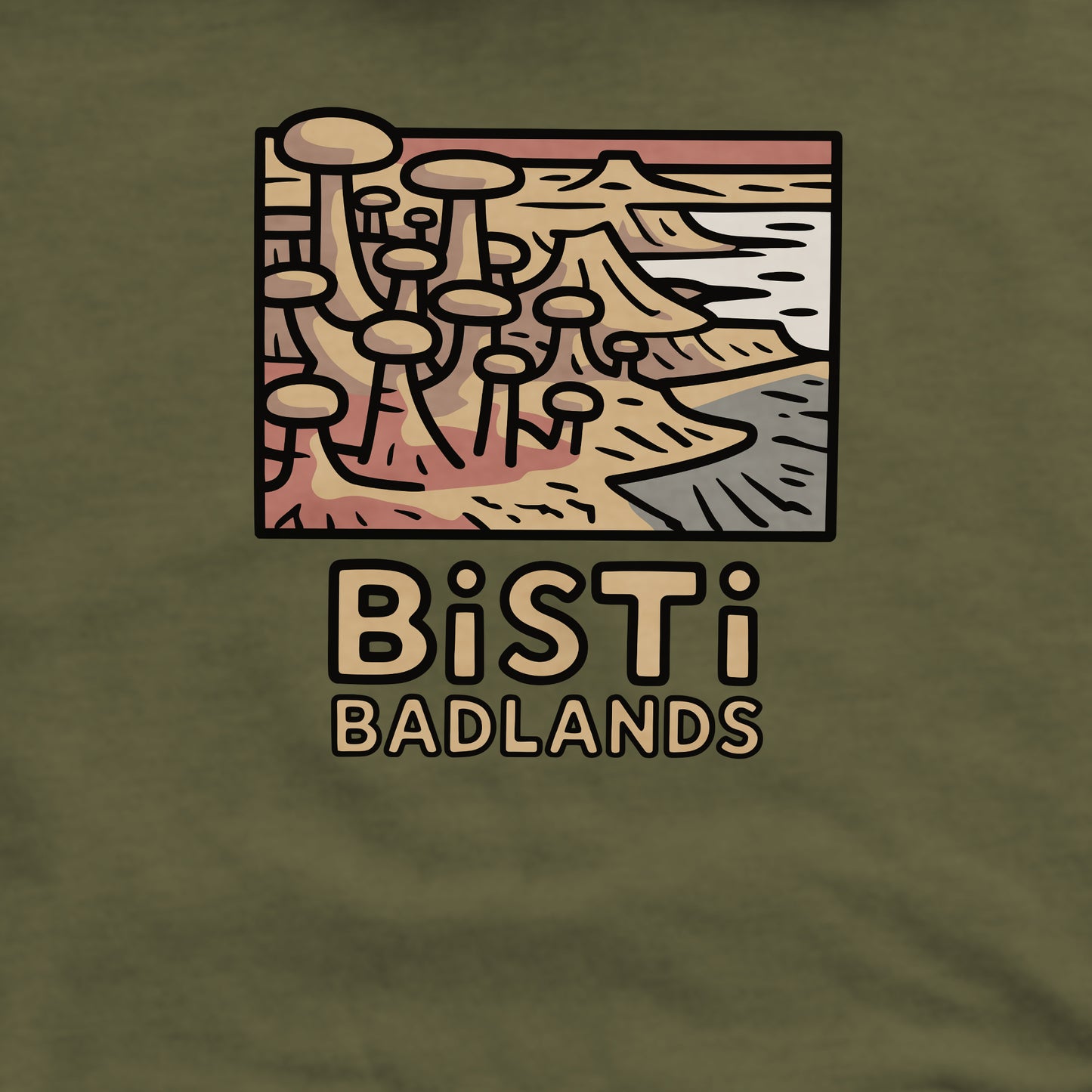 Bisti Badlands Crewneck Sweatshirt Adventure and Outdoors Themed Sweatshirt