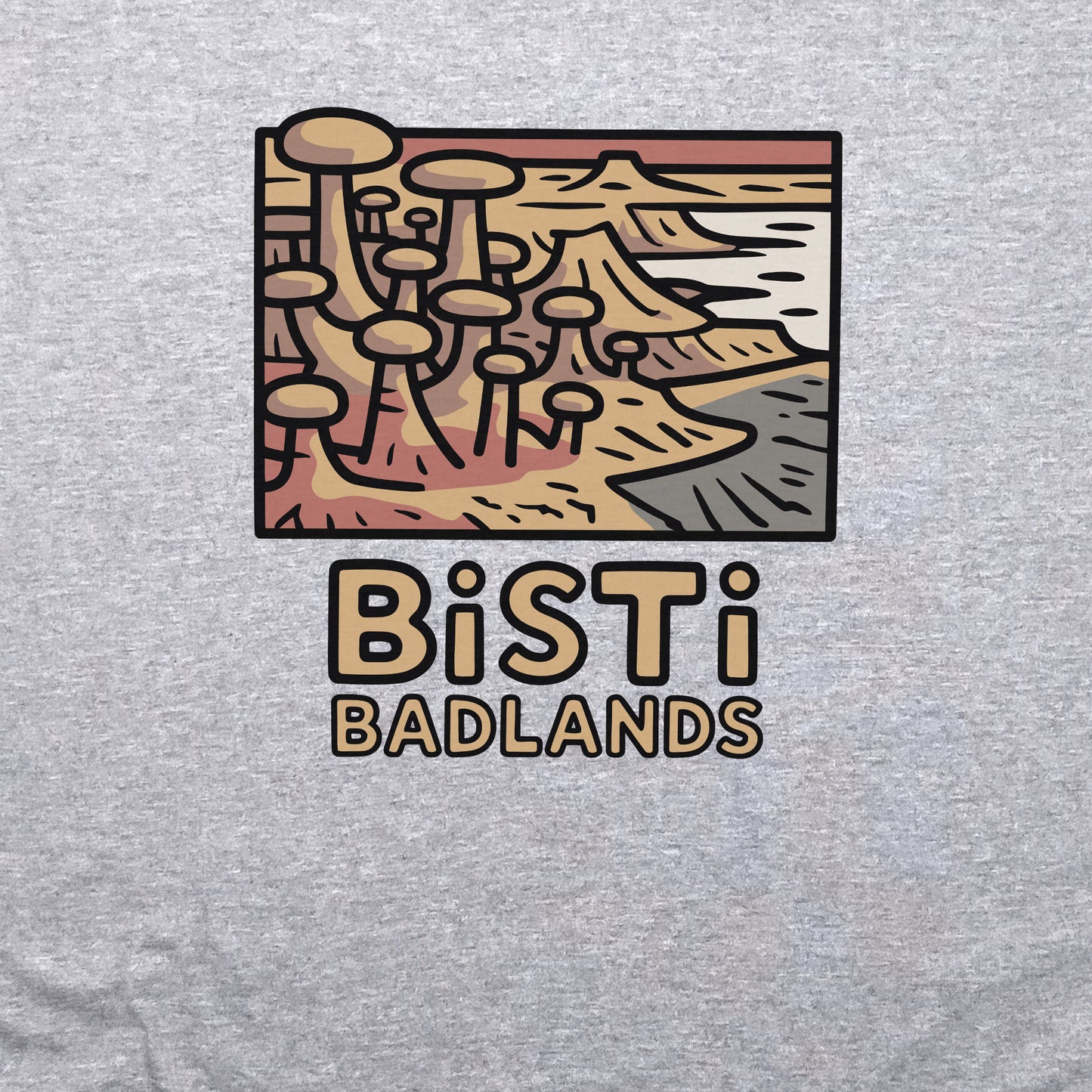Bisti Badlands Crewneck Sweatshirt Adventure and Outdoors Themed Sweatshirt