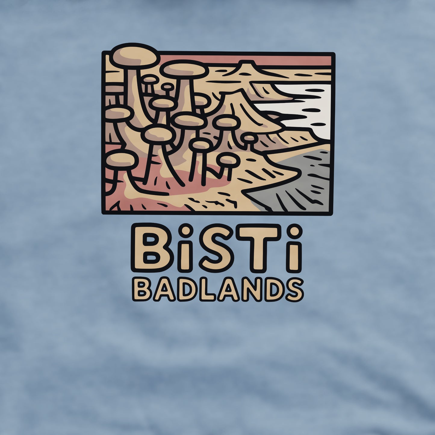 Bisti Badlands Crewneck Sweatshirt Adventure and Outdoors Themed Sweatshirt