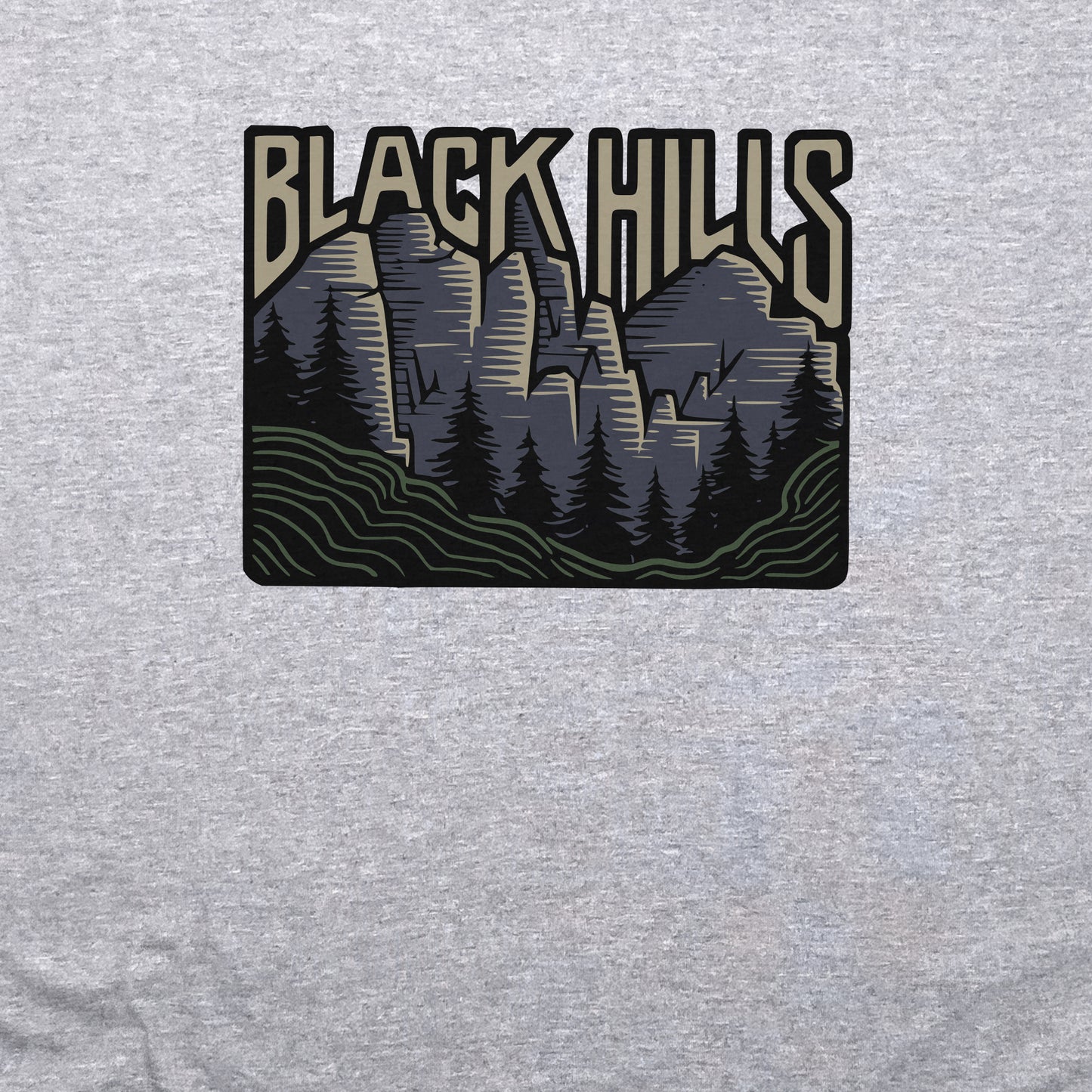 Black Hills National Forest Crewneck Sweatshirt Adventure and Outdoors Themed Sweatshirt