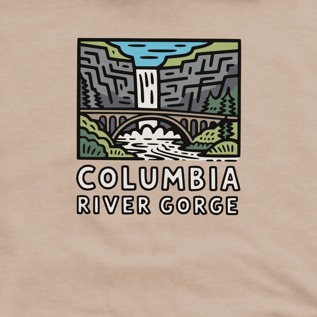 Columbia River Gorge Crewneck Sweatshirt Adventure and Outdoors Themed Sweatshirt
