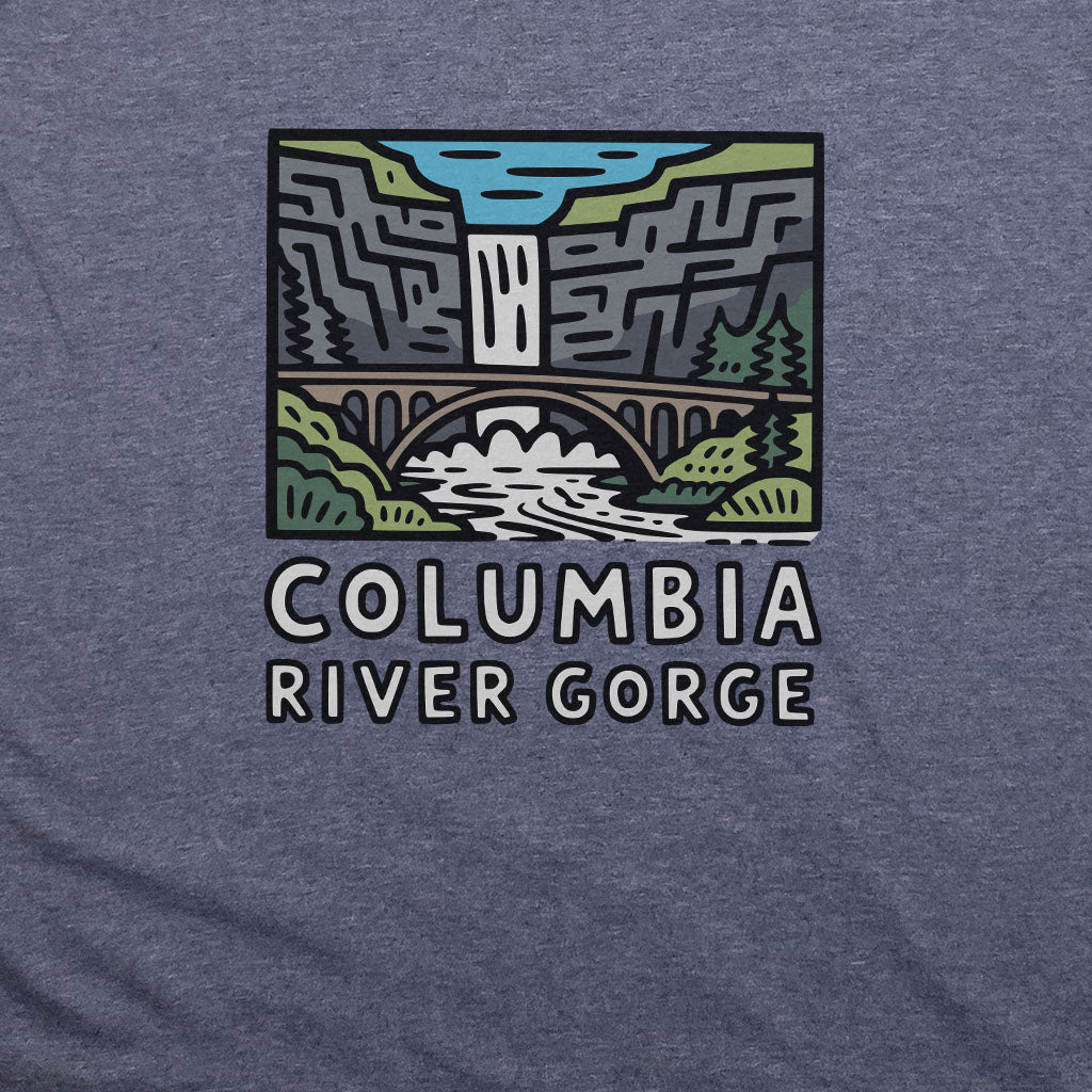 Columbia River Gorge T-Shirt Adventure and Outdoors Themed T-Shirt