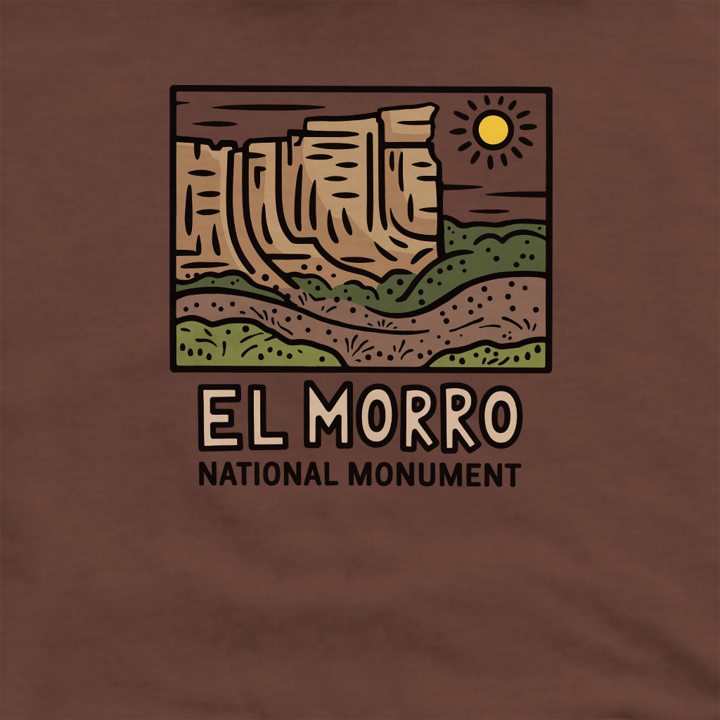 El Morro National Monument Crewneck Sweatshirt Adventure and Outdoors Themed Sweatshirt