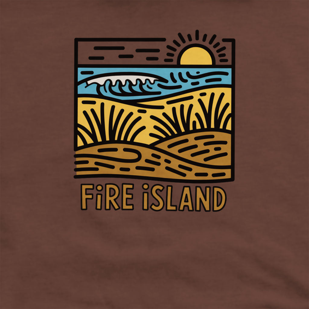 Fire Island National Seashore Crewneck Sweatshirt Adventure and Outdoors Themed Sweatshirt