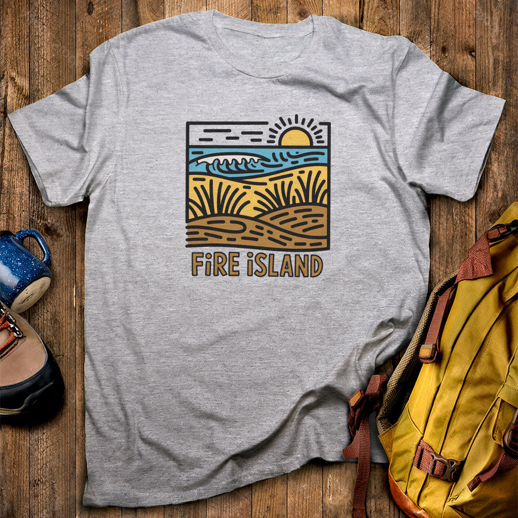 Fire Island National Seashore T-Shirt Sport Grey Adventure and Outdoors Themed T-Shirt