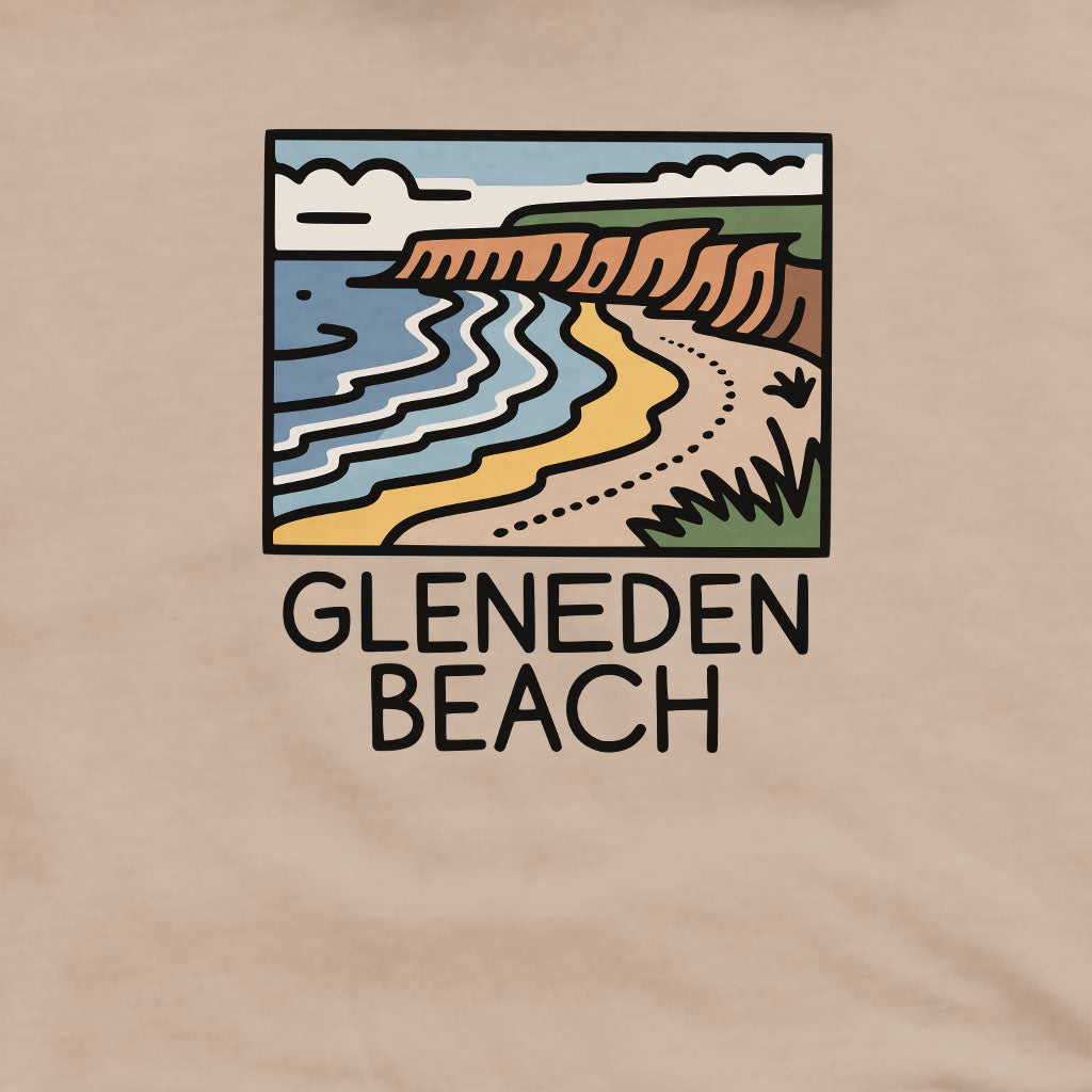 Gleneden Beach Crewneck Sweatshirt Adventure and Outdoors Themed Sweatshirt