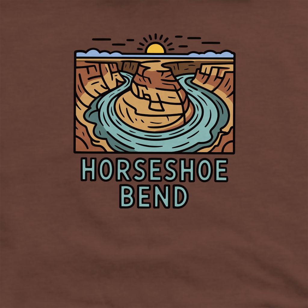 Horseshoe Bend Glen Canyon Crewneck Sweatshirt Adventure and Outdoors Themed Sweatshirt