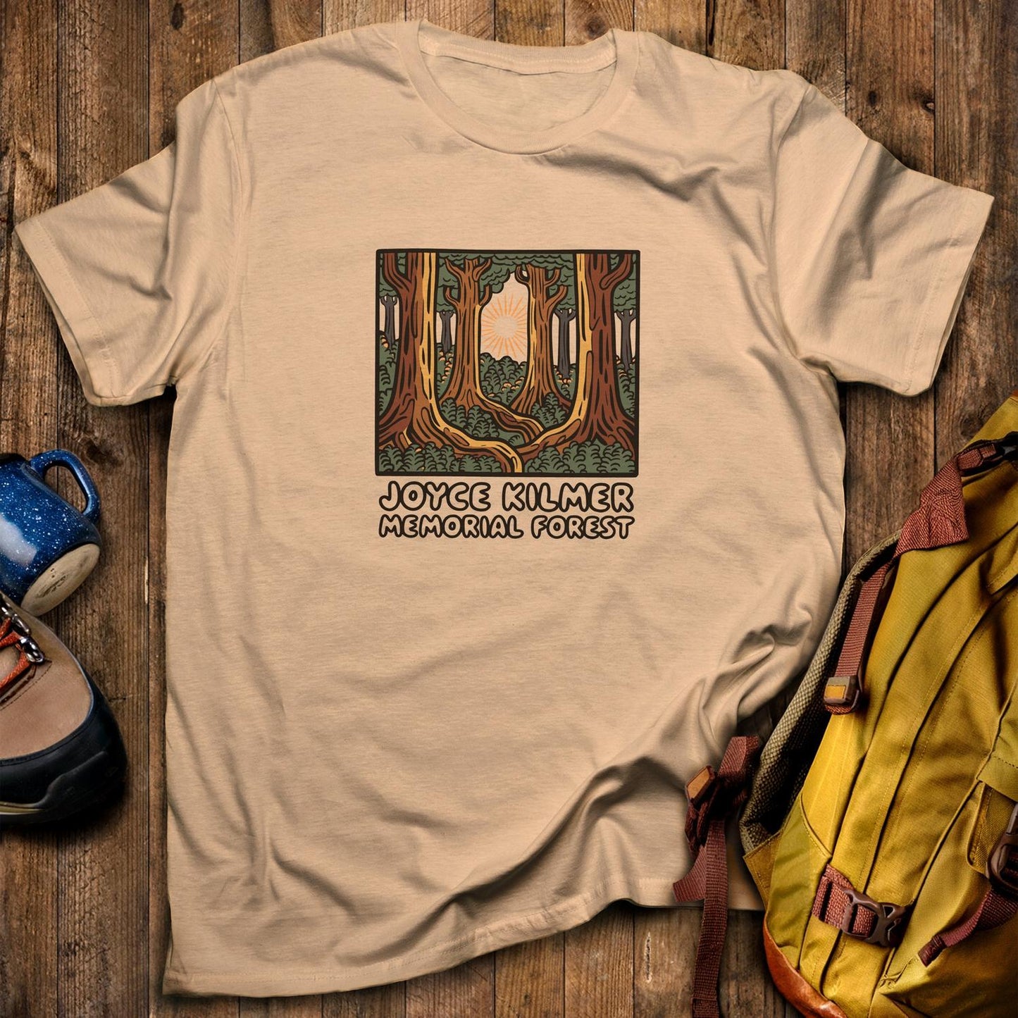 Joyce Kilmer Memorial Forest T-Shirt Sand Adventure and Outdoors Themed T-Shirt