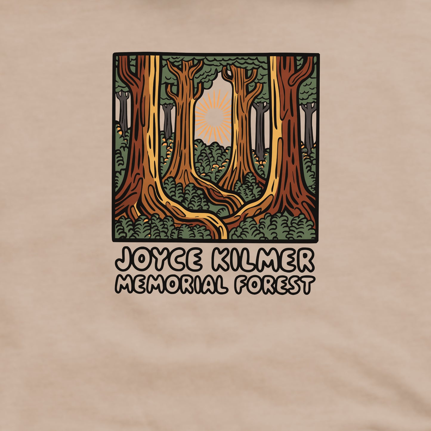Joyce Kilmer Memorial Forest Crewneck Sweatshirt Adventure and Outdoors Themed Sweatshirt