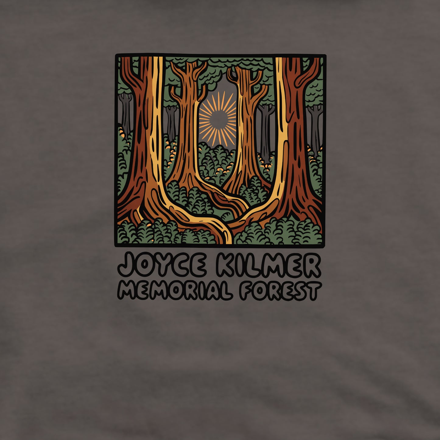 Joyce Kilmer Memorial Forest Crewneck Sweatshirt Adventure and Outdoors Themed Sweatshirt