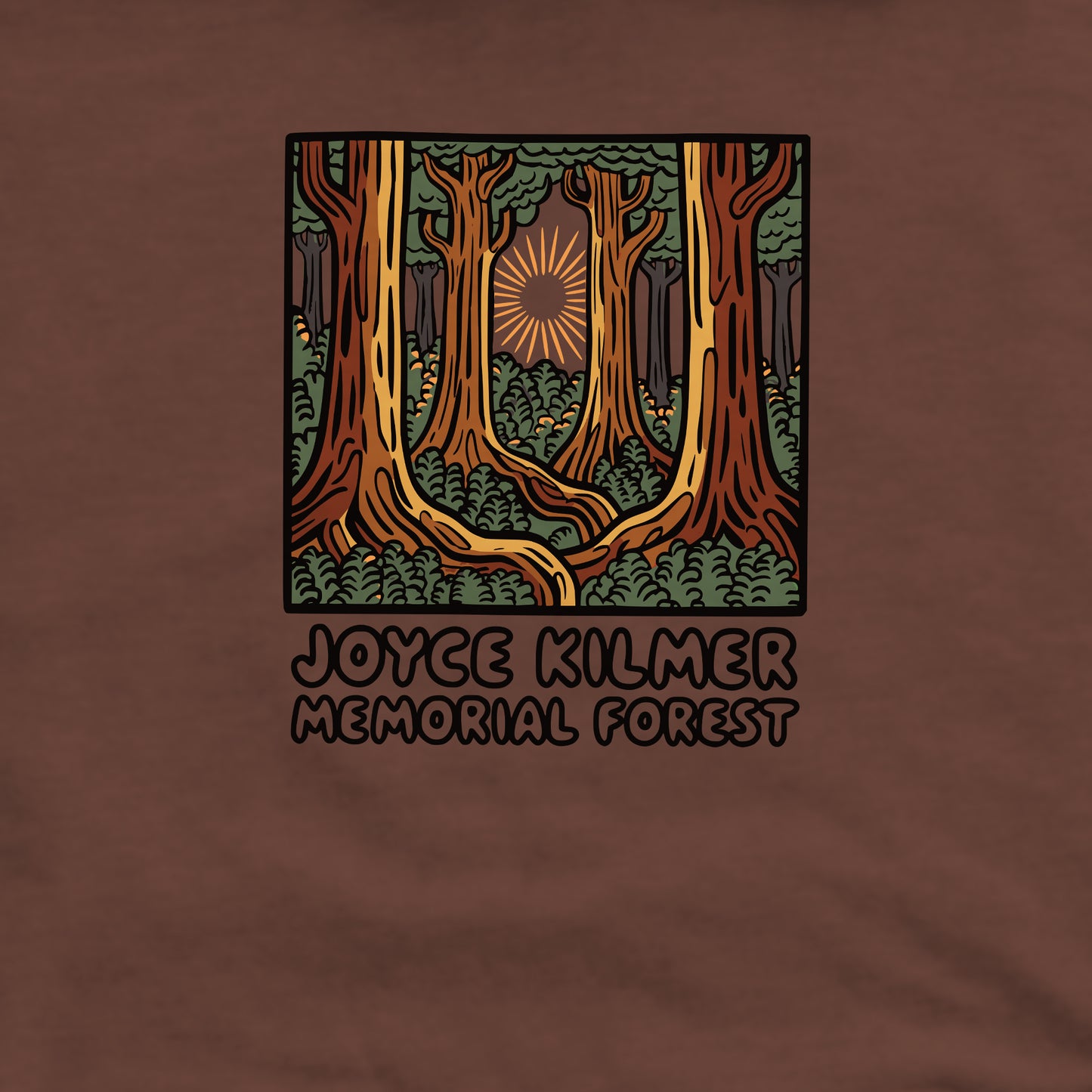 Joyce Kilmer Memorial Forest Crewneck Sweatshirt Adventure and Outdoors Themed Sweatshirt