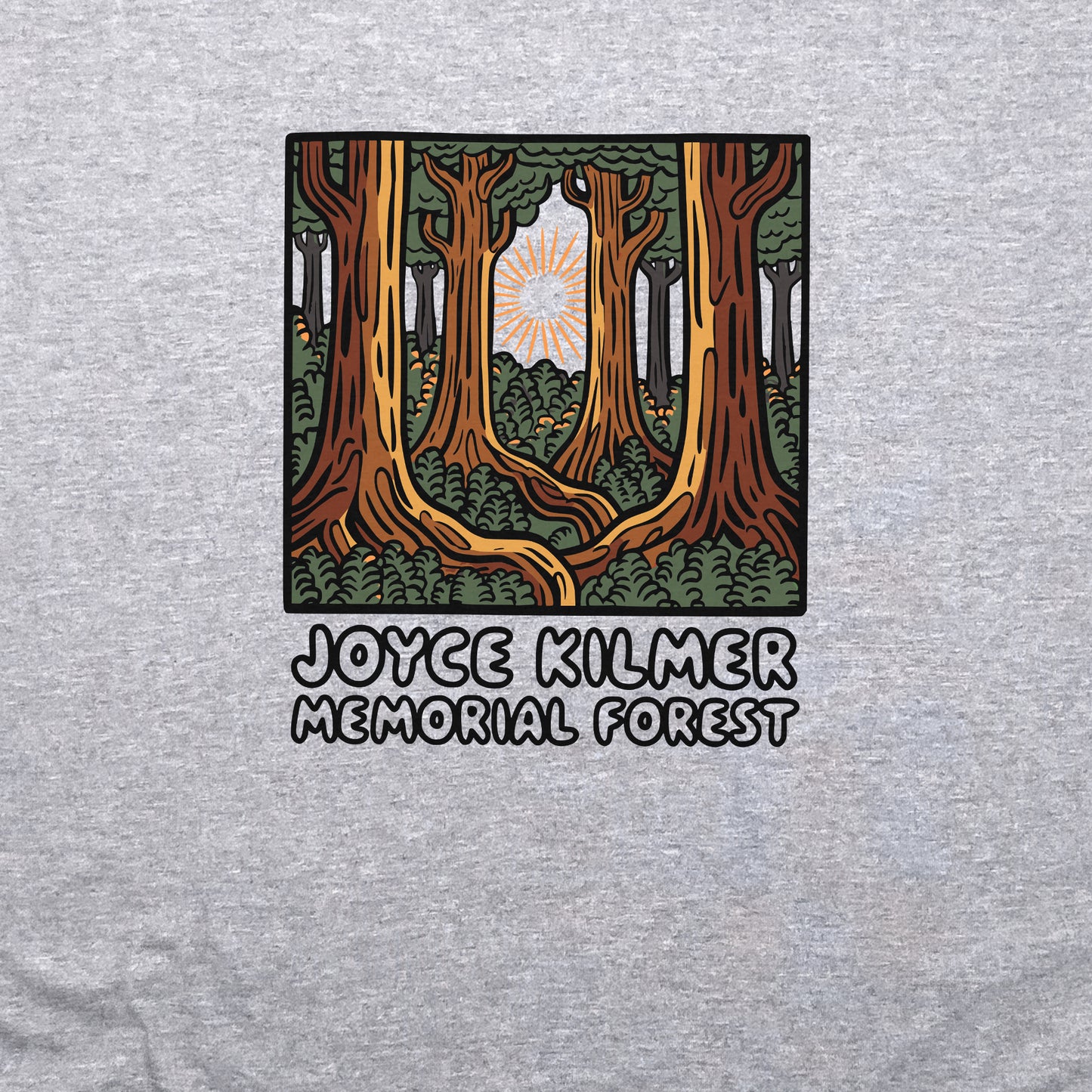 Joyce Kilmer Memorial Forest Crewneck Sweatshirt Adventure and Outdoors Themed Sweatshirt