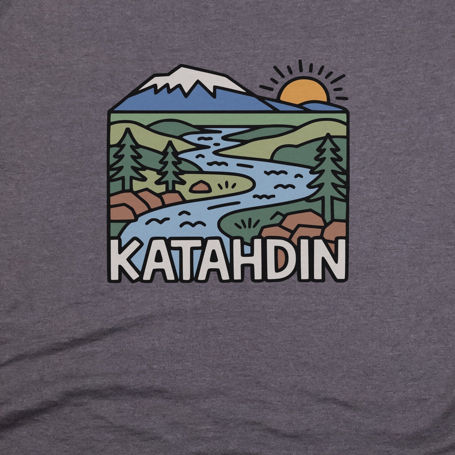 Mount Katahdin T-Shirt Adventure and Outdoors Themed T-Shirt